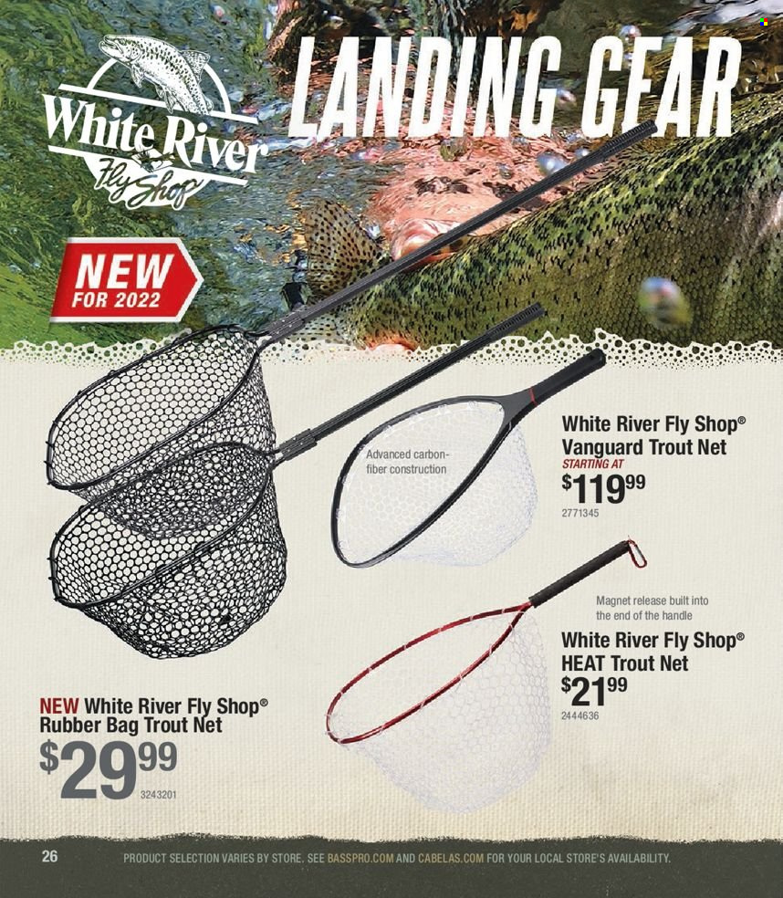 thumbnail - Bass Pro Shops Flyer - Sales products - bag. Page 26.