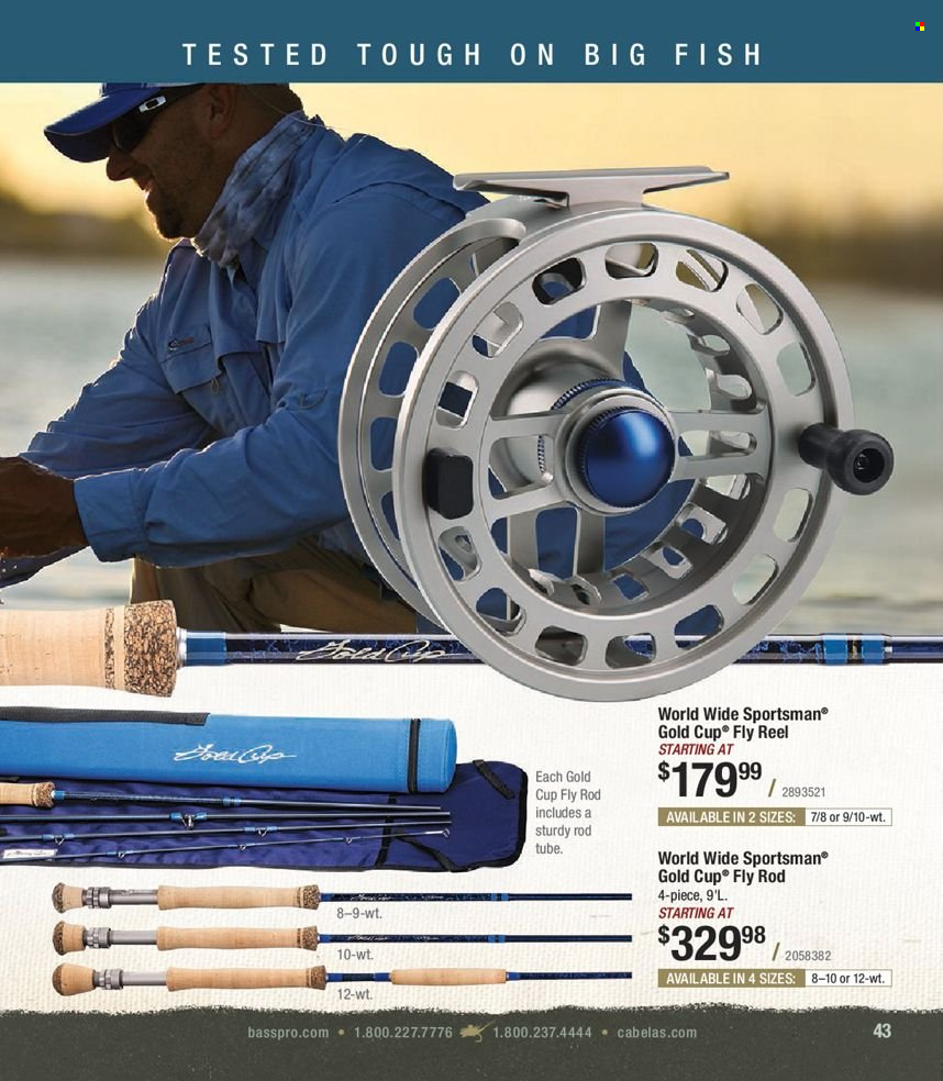 thumbnail - Bass Pro Shops Flyer - Sales products - reel. Page 43.
