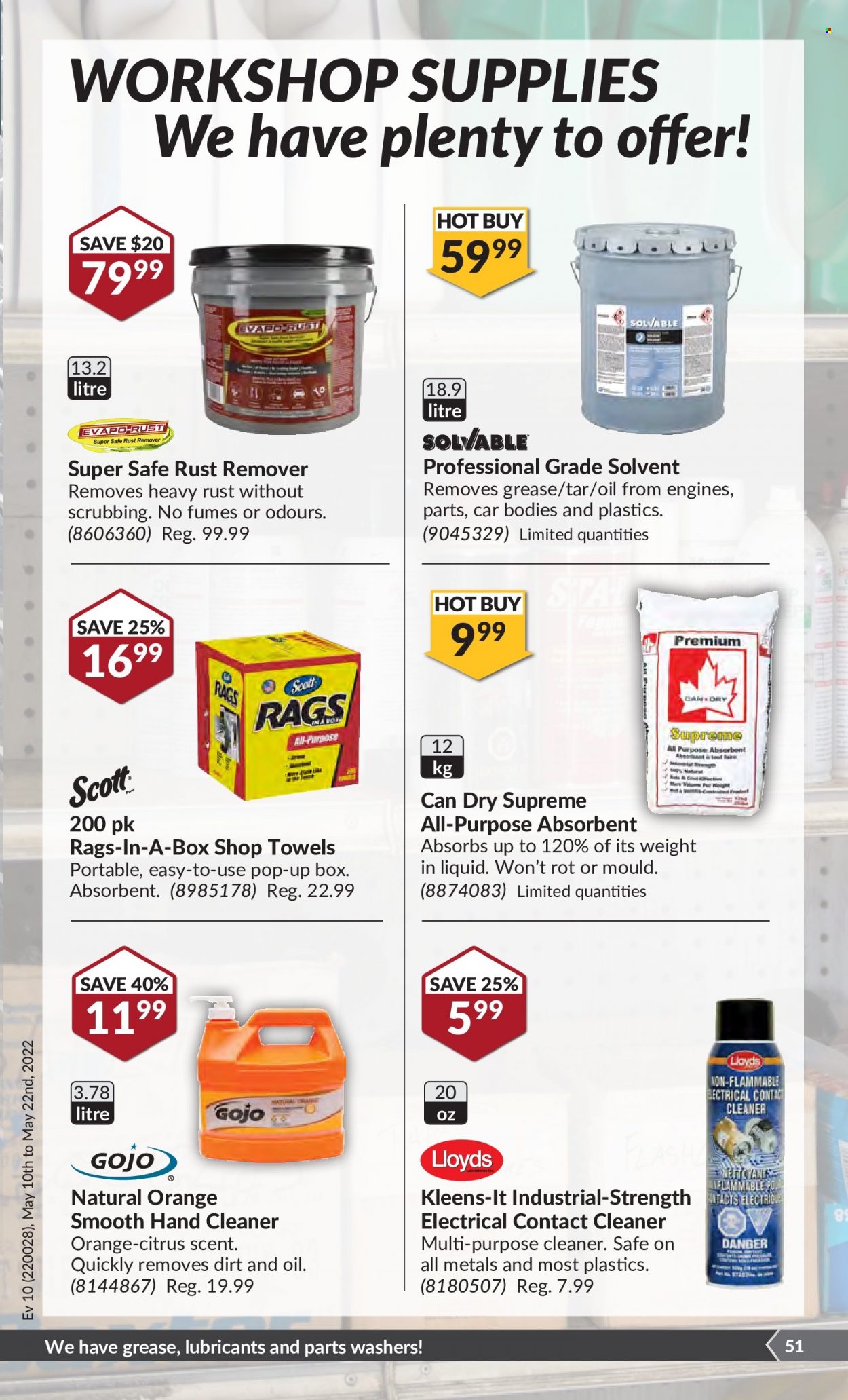 thumbnail - Princess Auto Flyer - May 10, 2022 - May 22, 2022 - Sales products - washers, cleaner. Page 54.