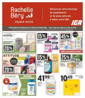 Circulaire IGA - 21 Avril 2022 - 18 Mai 2022.