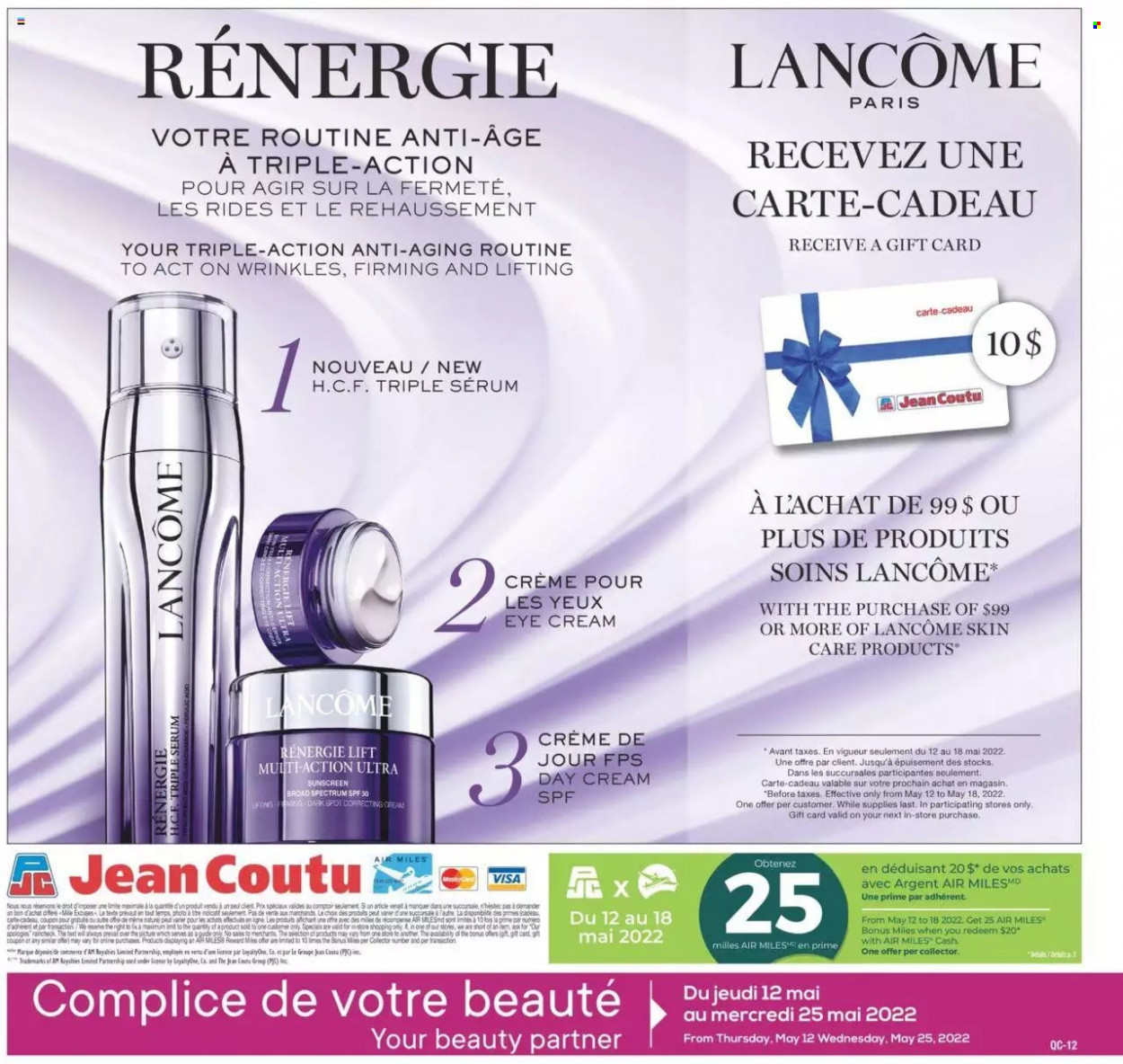 thumbnail - Circulaire Jean Coutu - 12 Mai 2022 - 25 Mai 2022 - Produits soldés - sérum, crème de jour. Page 12.