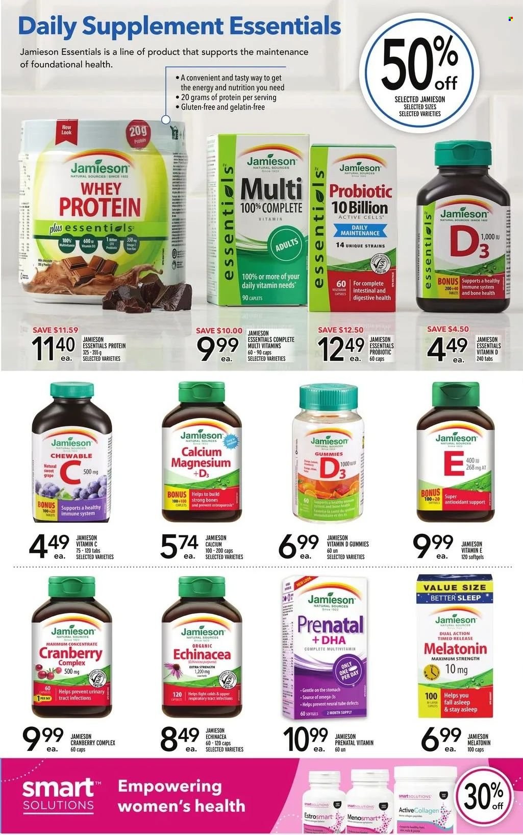 thumbnail - Metro Flyer - May 12, 2022 - May 25, 2022 - Sales products - gelatin, magnesium, multivitamin, vitamin c, Prenatal, whey protein, calcium. Page 3.