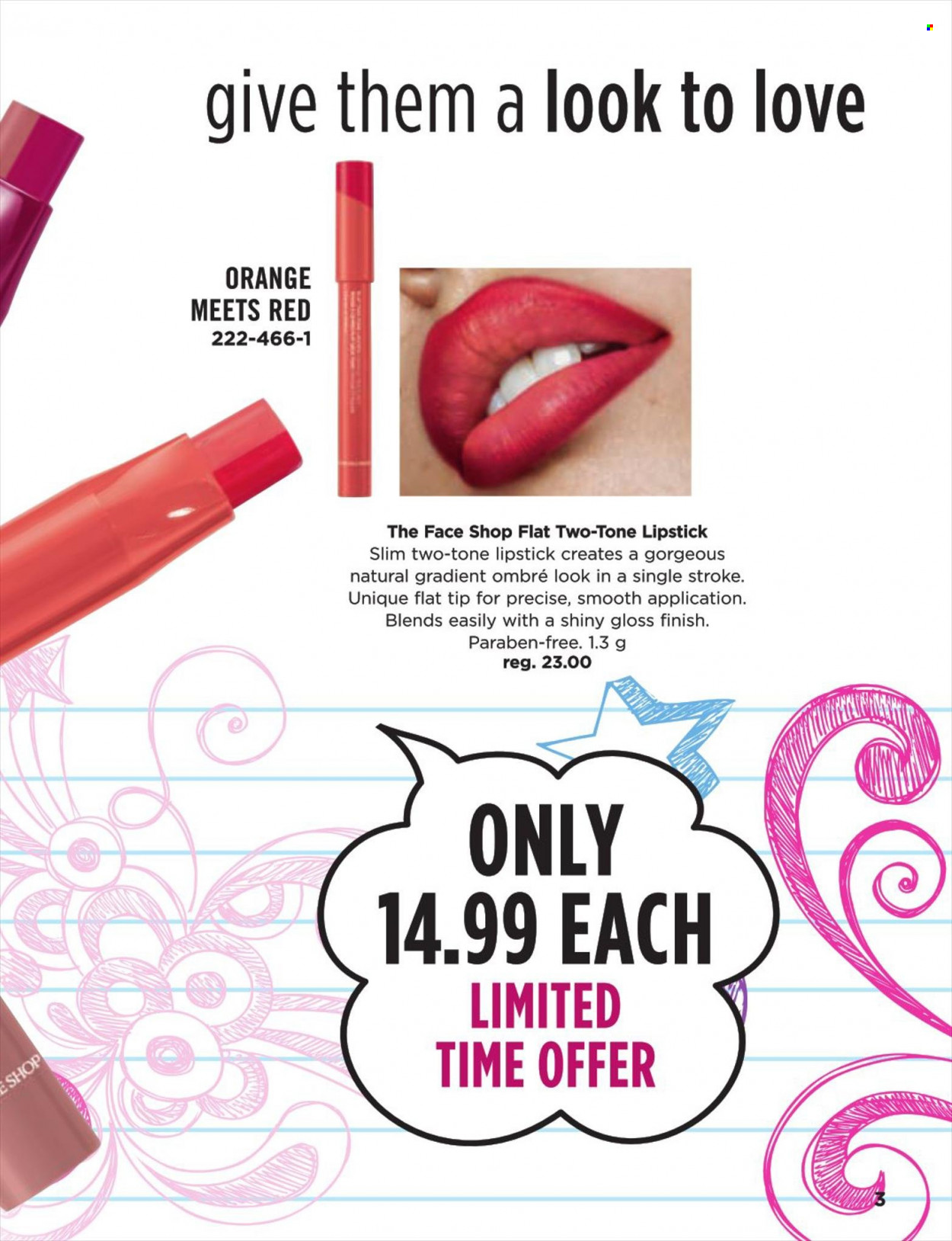 thumbnail - Avon Flyer - Sales products - lipstick. Page 3.