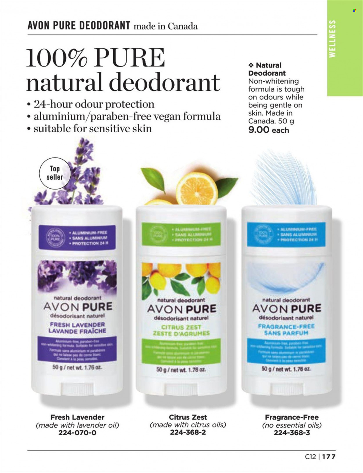 thumbnail - Avon Flyer - Sales products - Avon, anti-perspirant, eau de parfum, fragrance, deodorant. Page 177.