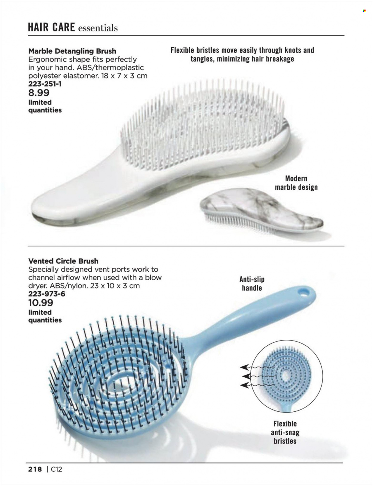 thumbnail - Avon Flyer - Sales products - brush. Page 218.