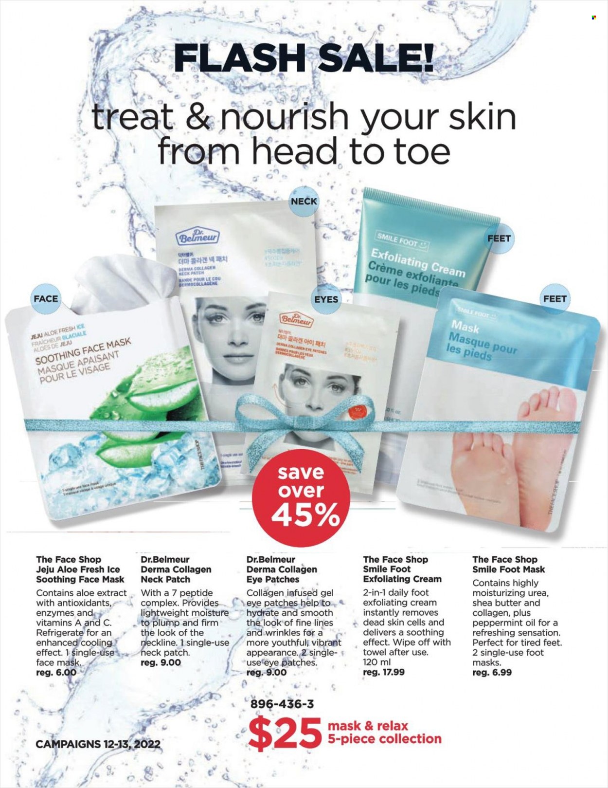 thumbnail - Avon Flyer - Sales products - face mask, towel. Page 1.