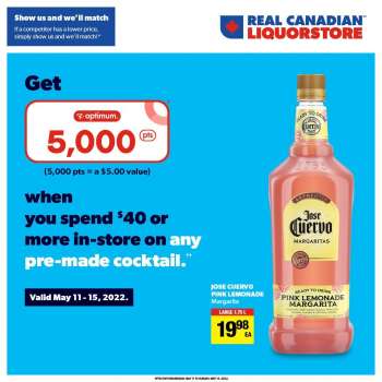 Circulaire Real Canadian Liquorstore - 11 Mai 2022 - 15 Mai 2022.