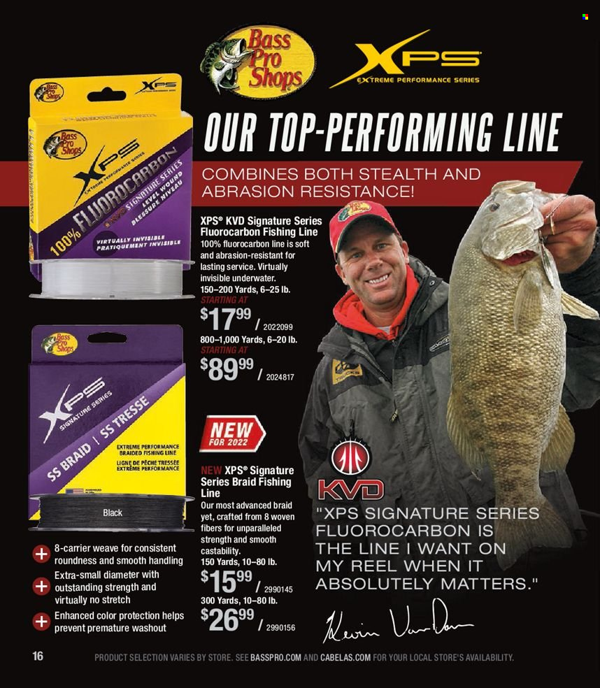 thumbnail - Bass Pro Shops Flyer - Sales products - Bass Pro, reel. Page 16.
