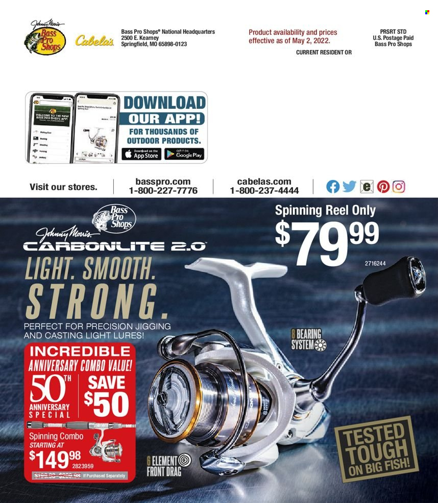 thumbnail - Bass Pro Shops Flyer - Sales products - Bass Pro, reel, spinning reel. Page 60.