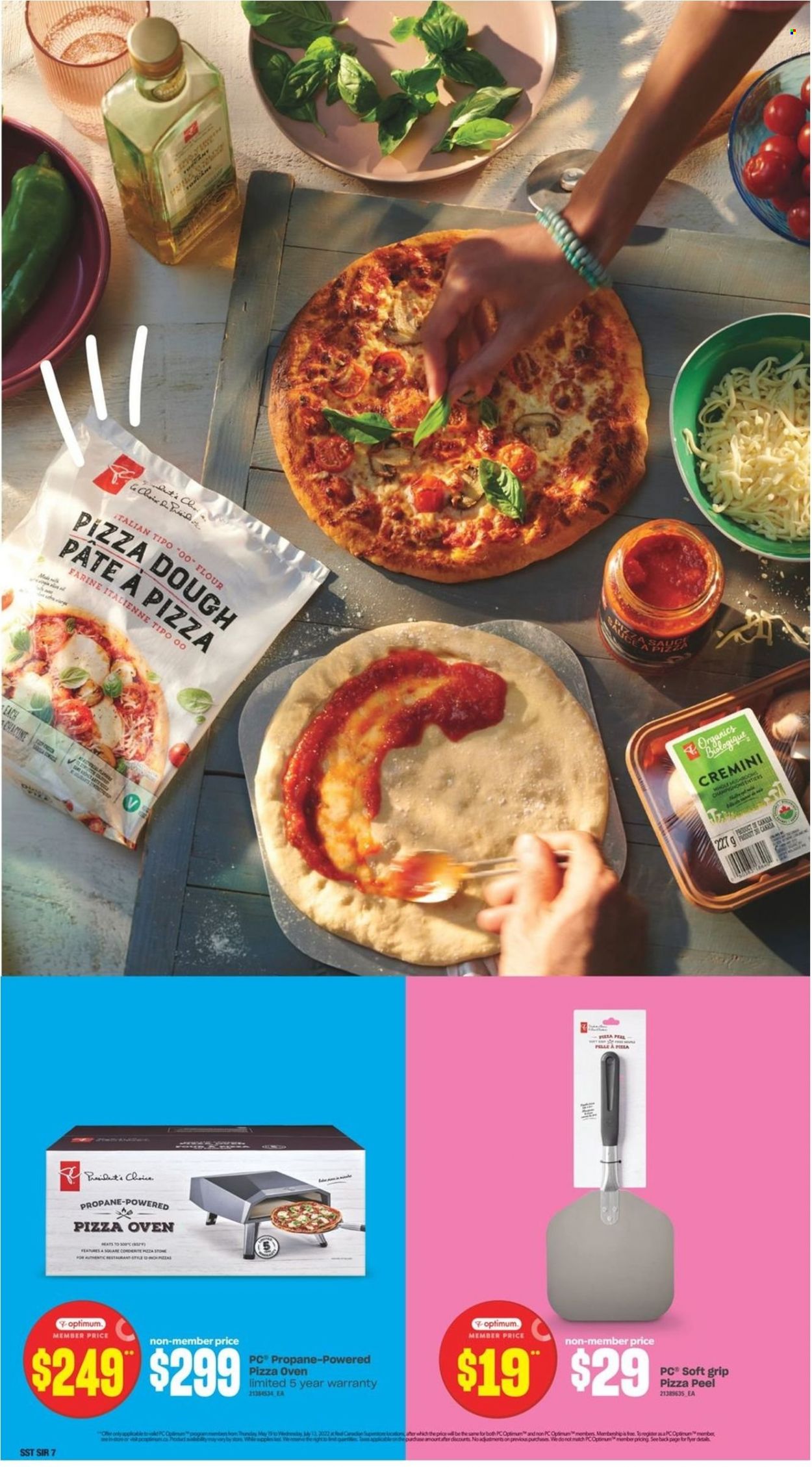 thumbnail - Real Canadian Superstore Flyer - May 19, 2022 - July 13, 2022 - Sales products - pizza dough, flour, Optimum. Page 7.