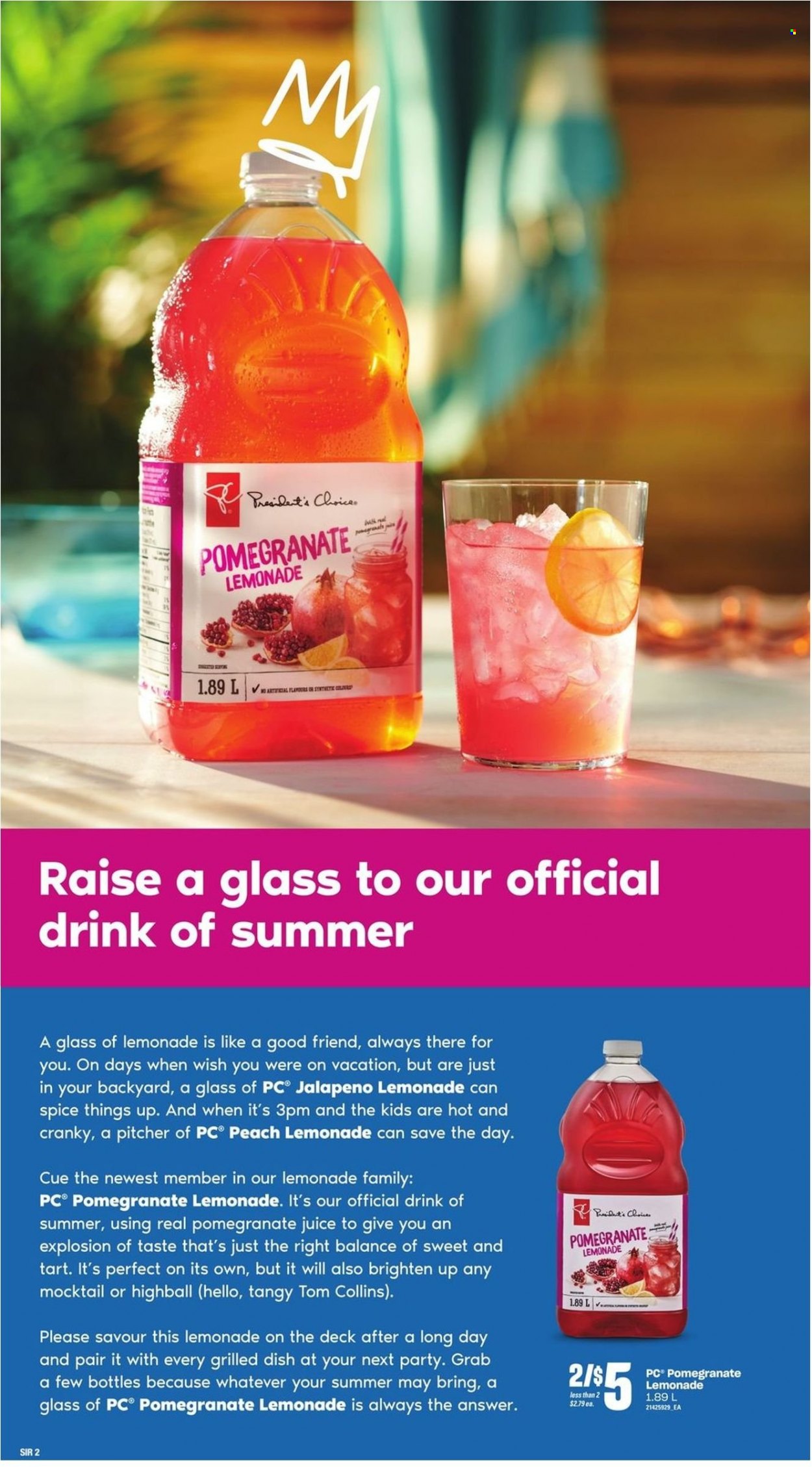 thumbnail - Atlantic Superstore Flyer - May 19, 2022 - July 13, 2022 - Sales products - tart, jalapeño, pomegranate, spice, lemonade, juice. Page 2.