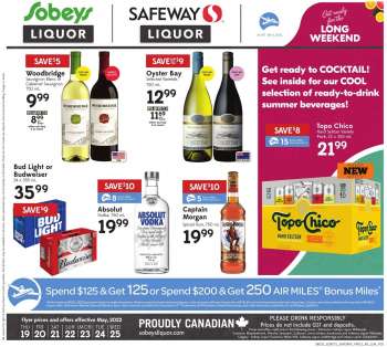 Circulaire Sobeys Liquor - 19 Mai 2022 - 25 Mai 2022.