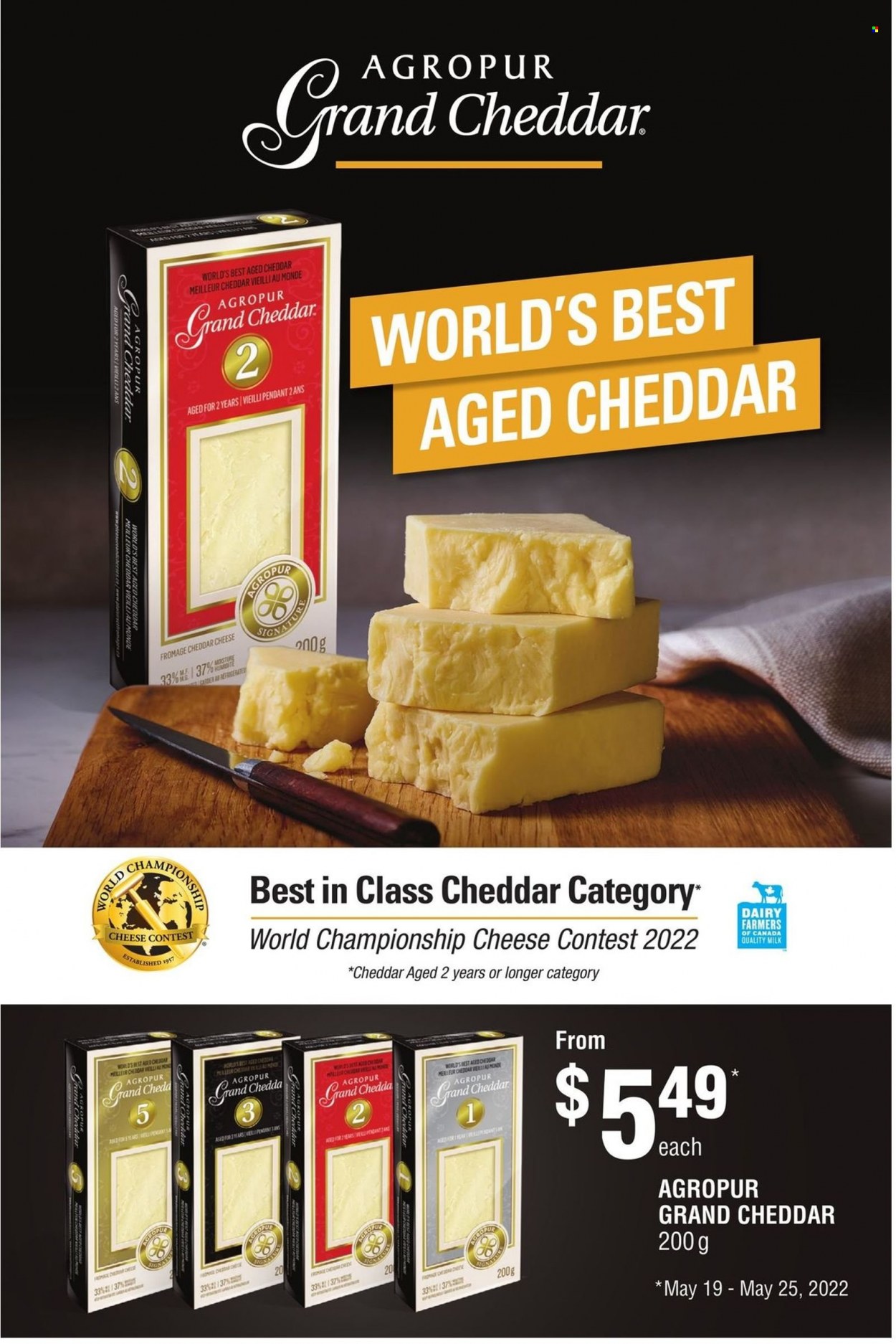 thumbnail - Chalo! FreshCo. Flyer - May 19, 2022 - May 25, 2022 - Sales products - cheddar, cheese. Page 8.