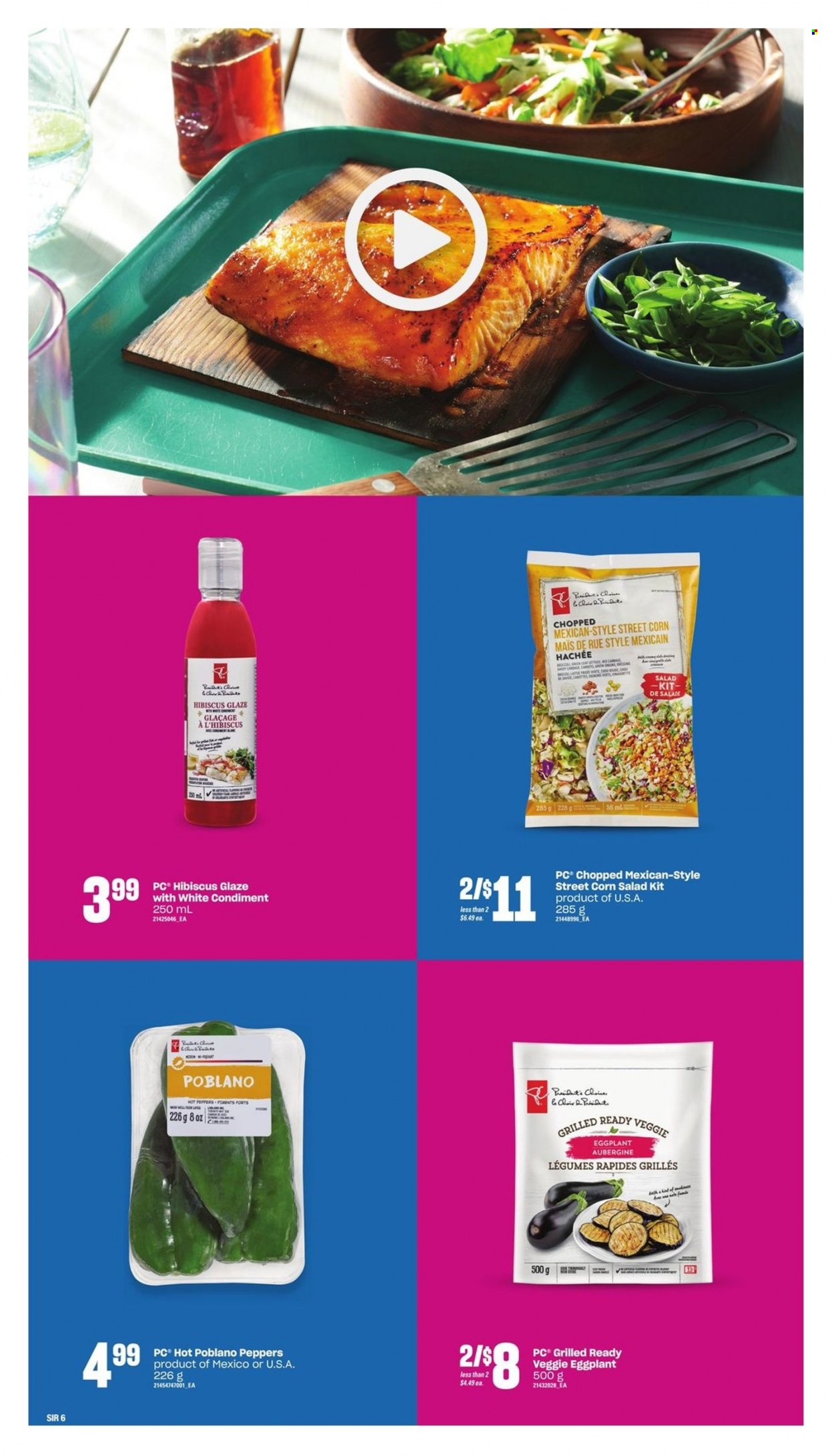 thumbnail - Loblaws Flyer - May 19, 2022 - July 13, 2022 - Sales products - salad, peppers, eggplant. Page 6.