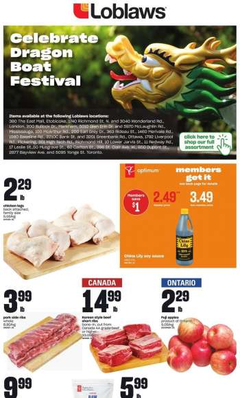 Circulaire Loblaws - 19 Mai 2022 - 01 Juin 2022.