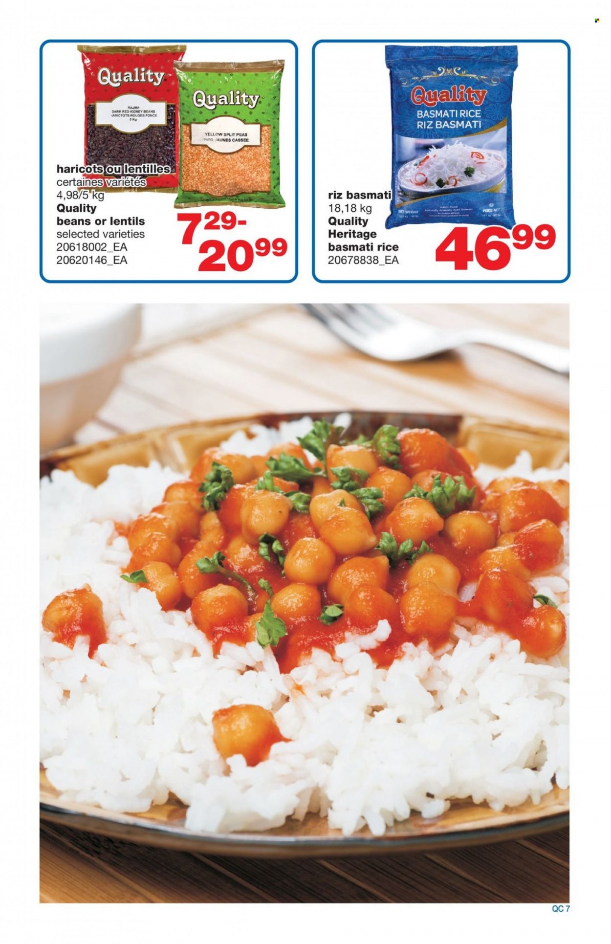 thumbnail - Wholesale Club Flyer - May 19, 2022 - June 08, 2022 - Sales products - beans, peas, split peas, lentils, basmati rice, rice. Page 7.