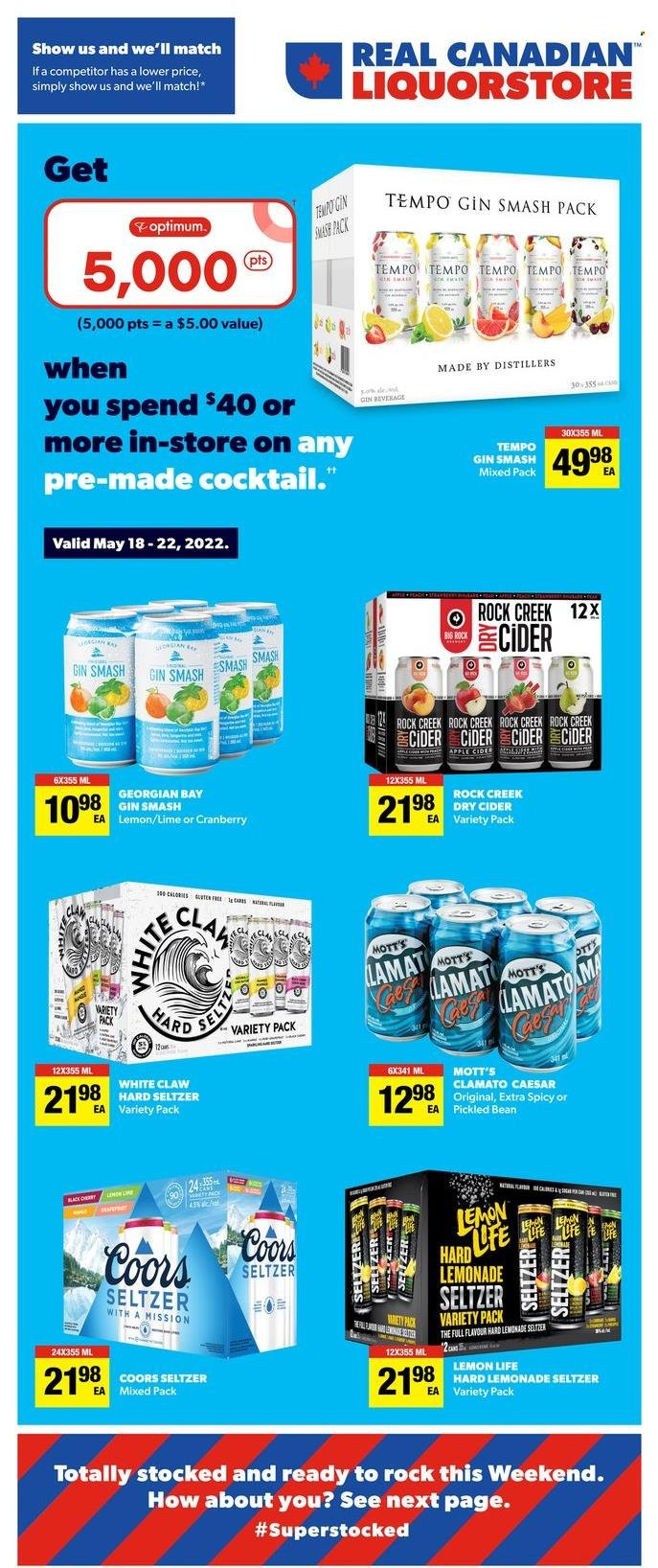 Real Canadian Liquorstore flyer - May 18, 2022 - May 22, 2022. Page 1