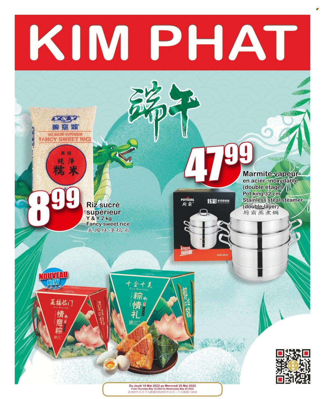 thumbnail - Kim Phat Flyer - May 19, 2022 - May 25, 2022 - Sales products - rice, pot. Page 11.