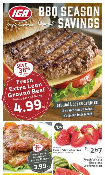 IGA Simple Goodness Flyer - May 20, 2022 - May 26, 2022.