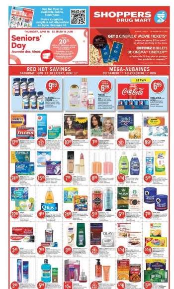 Shoppers Drug Mart Flyer - June 11, 2022 - June 17, 2022.