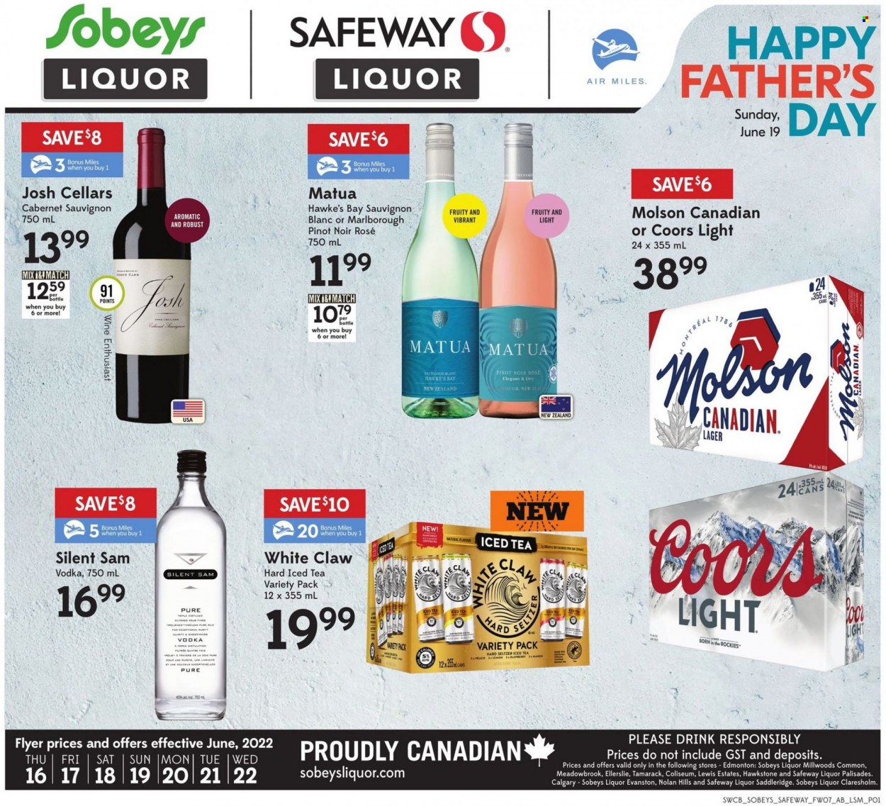 Sobeys Liquor flyer - June 16, 2022 - June 22, 2022. Page 1