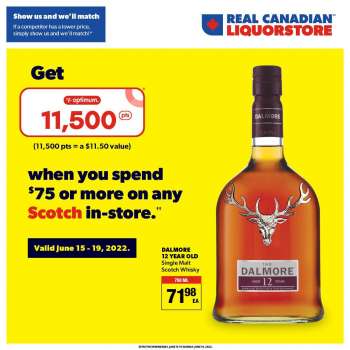 Circulaire Real Canadian Liquorstore - 15 Juin 2022 - 19 Juin 2022.