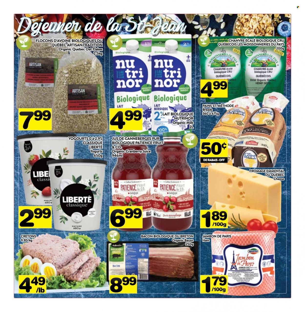 thumbnail - Circulaire PA Supermarché - 20 Juin 2022 - 26 Juin 2022 - Produits soldés - jambon, bacon, emmental, fromage, lait, jus. Page 4.