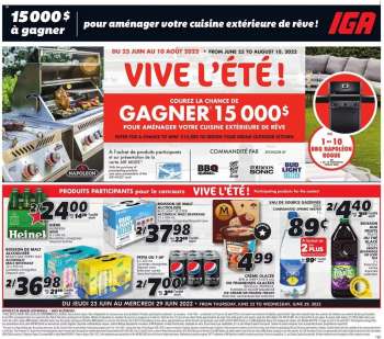IGA Flyer - June 23, 2022 - June 29, 2022.