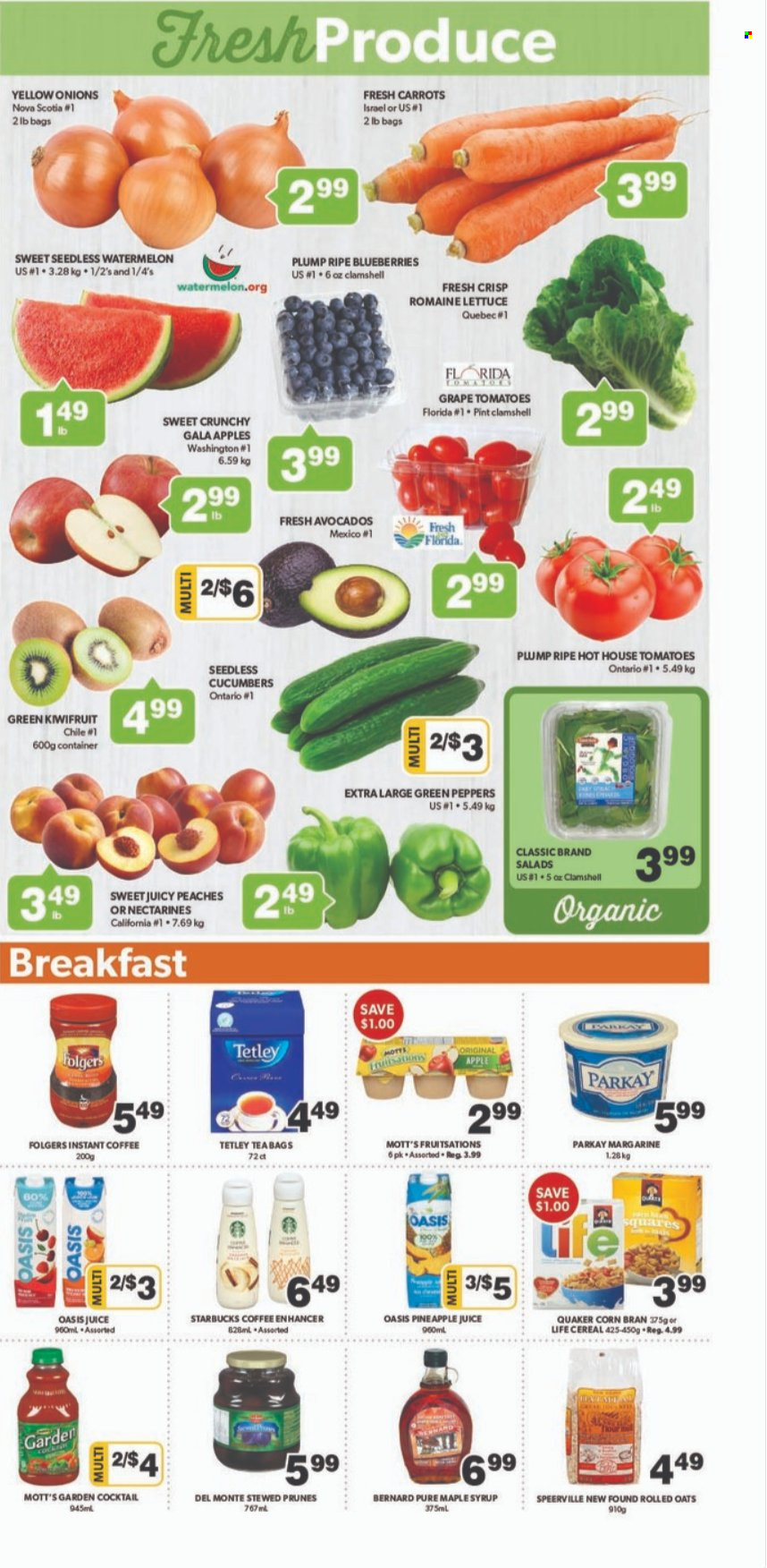 thumbnail - Circulaire Colemans - 23 Juin 2022 - 29 Juin 2022 - Produits soldés - prune, nectarine, margarine, Oasis, Starbucks. Page 2.