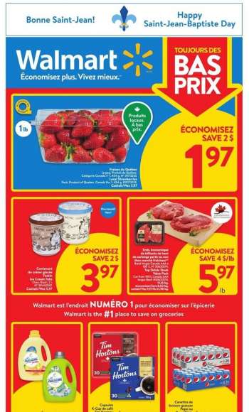 Circulaire Walmart - 23 Juin 2022 - 29 Juin 2022.