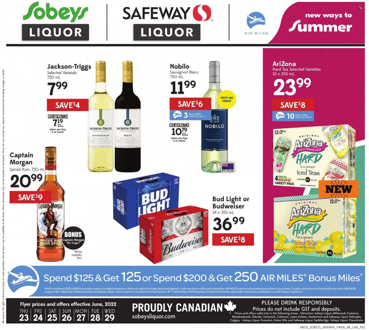 Sobeys Liquor flyer - June 23, 2022 - June 29, 2022. Page 1