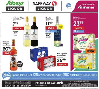 Sobeys Liquor Flyer - June 23, 2022 - June 29, 2022.