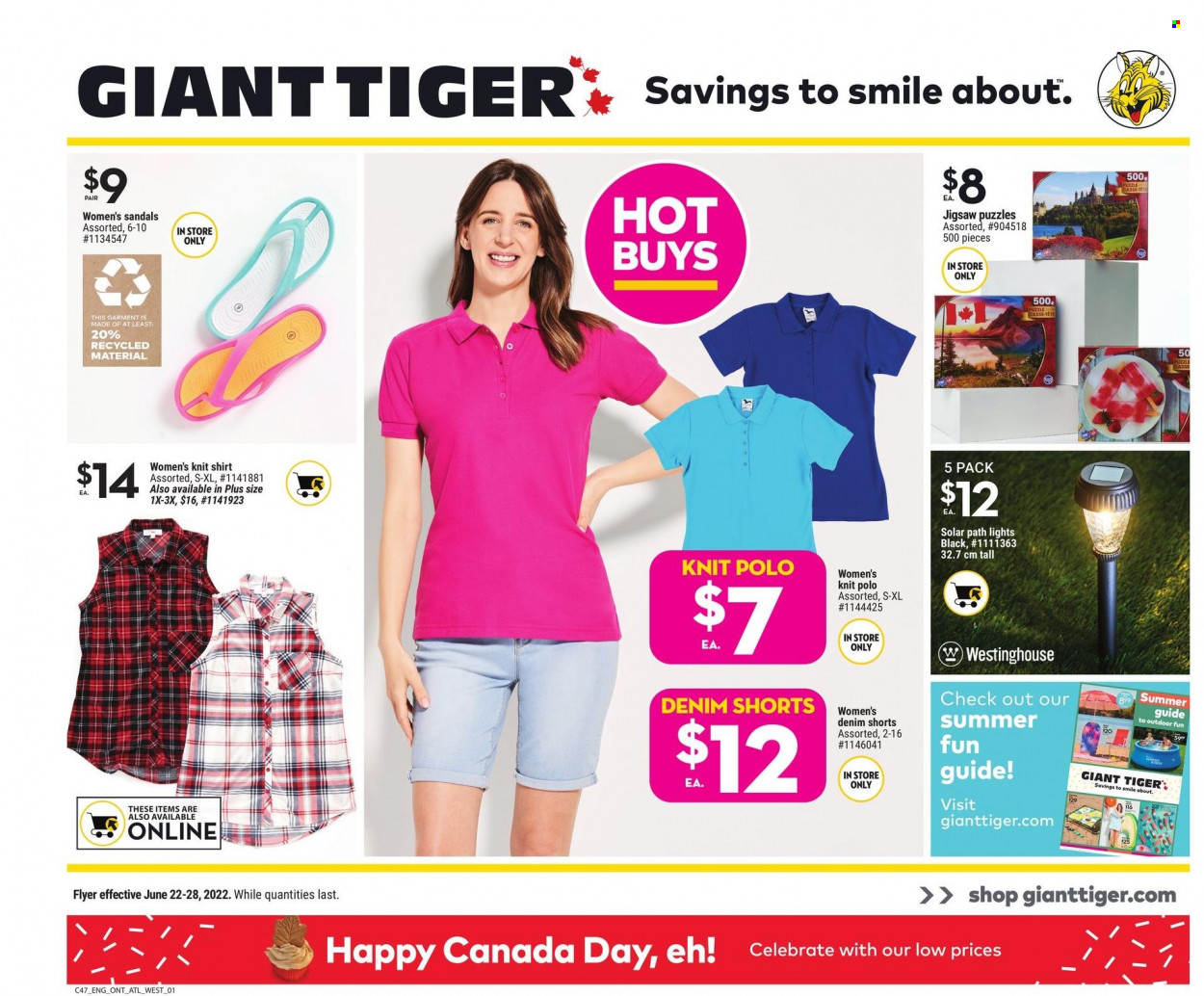 Giant Tiger flyer - June 22, 2022 - June 28, 2022. Page 1