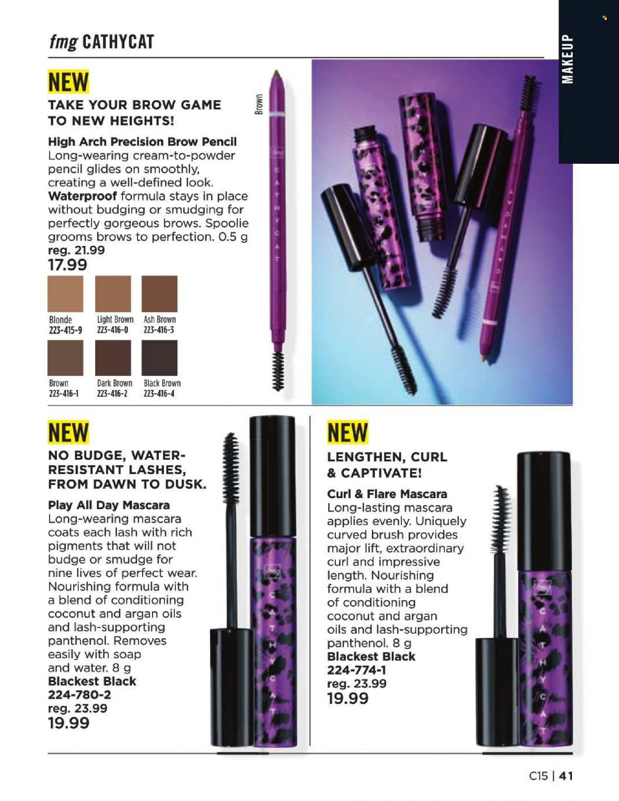 thumbnail - Avon Flyer - Sales products - soap, makeup, mascara, coat. Page 41.