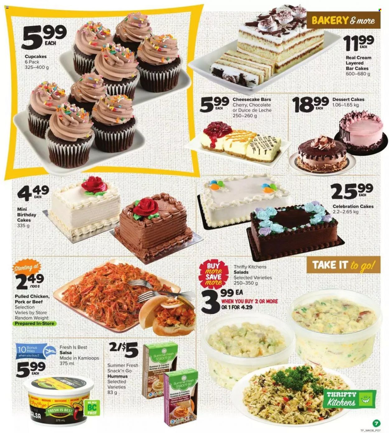 thumbnail - Circulaire Thrifty Foods - 23 Juin 2022 - 29 Juin 2022 - Produits soldés - dessert, crackers. Page 7.