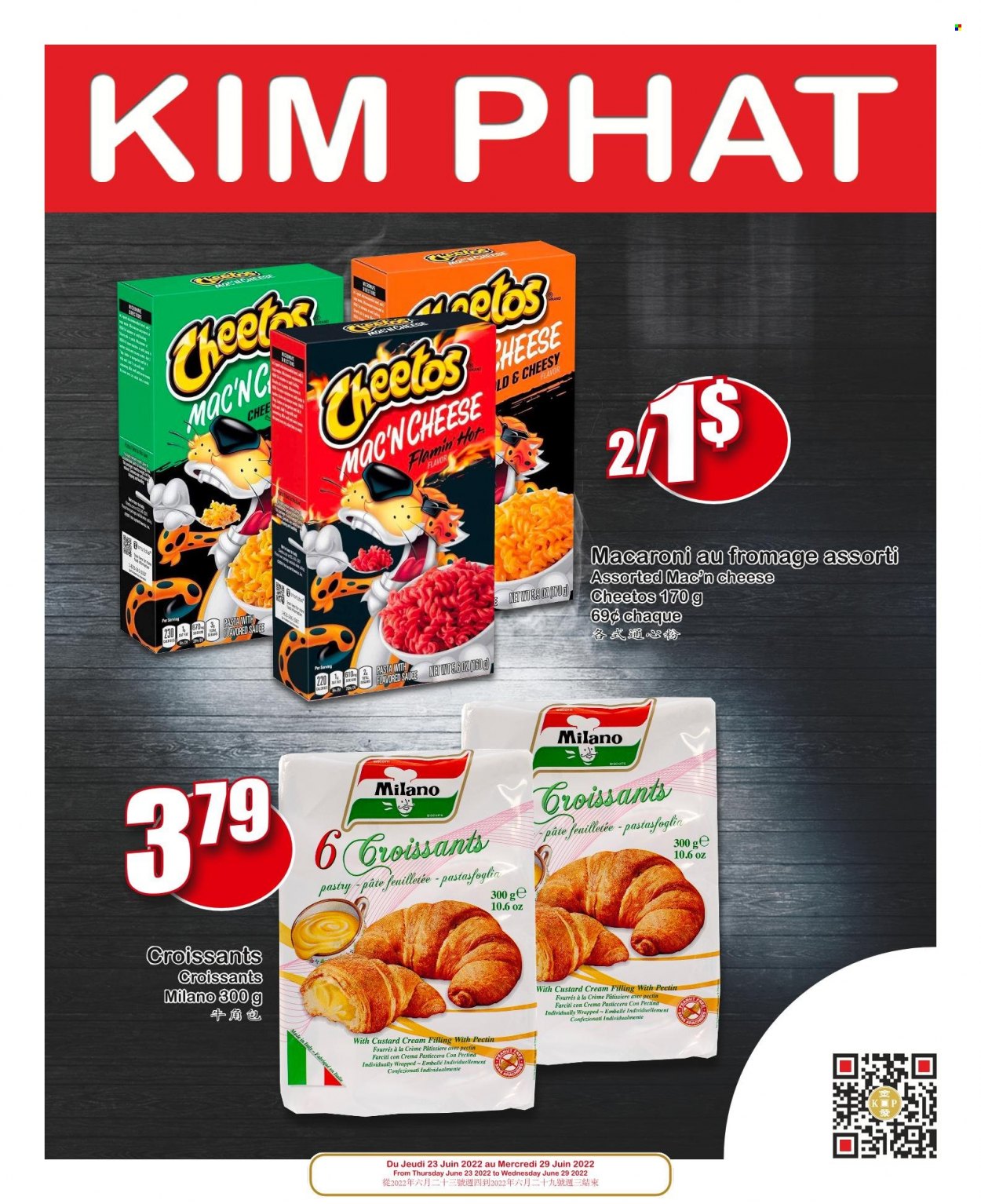 thumbnail - Circulaire Kim Phat - 23 Juin 2022 - 29 Juin 2022 - Produits soldés - croissant, pâte feuilletée, biscuits, pâtes, macaroni, crème pâtissière. Page 5.