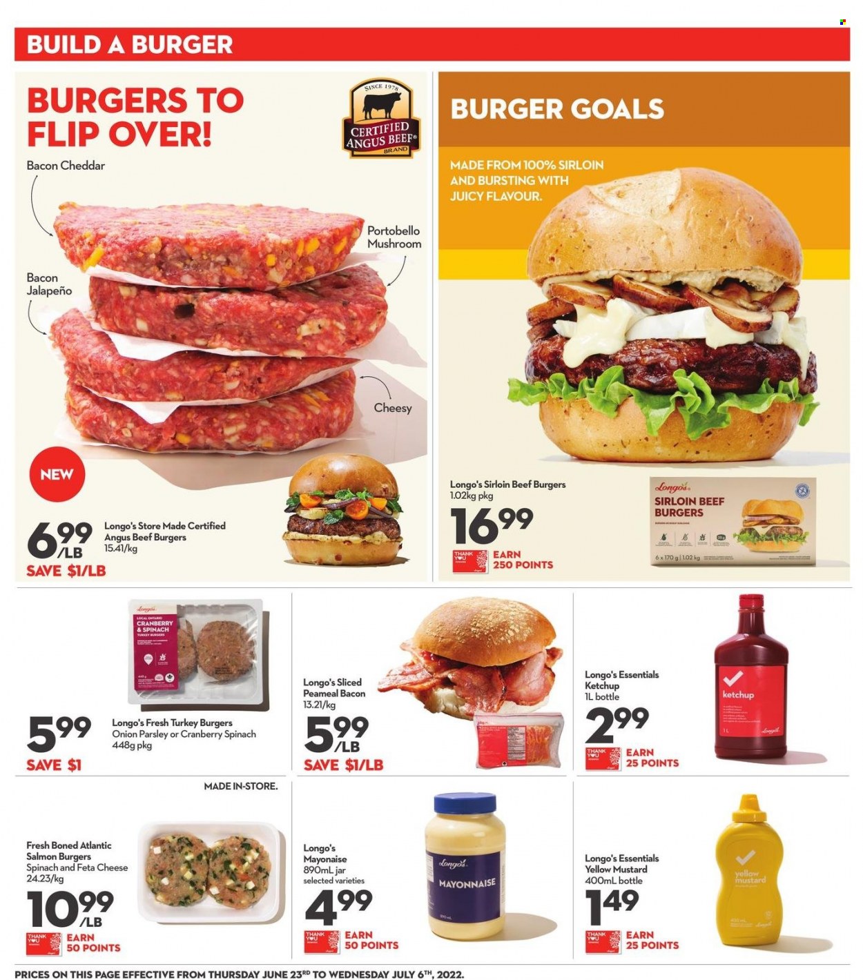 thumbnail - Circulaire Longo's - 23 Juin 2022 - 06 Juillet 2022 - Produits soldés - bacon, féta, mayonnaise, ketchup. Page 11.