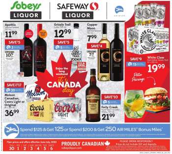Sobeys Liquor Flyer - June 30, 2022 - July 06, 2022.