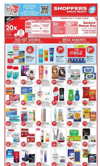 Shoppers Drug Mart Flyer - July 02, 2022 - July 08, 2022.