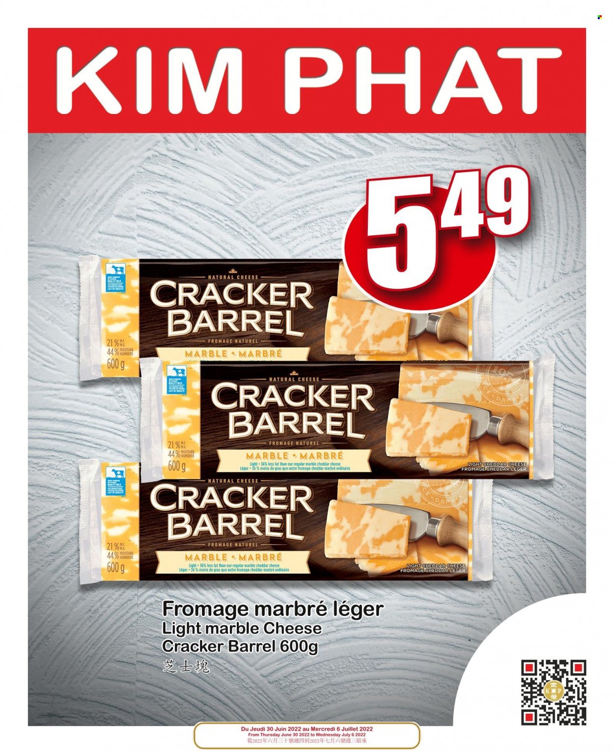 thumbnail - Kim Phat Flyer - June 30, 2022 - July 06, 2022 - Sales products - cheddar, cheese, crackers. Page 7.