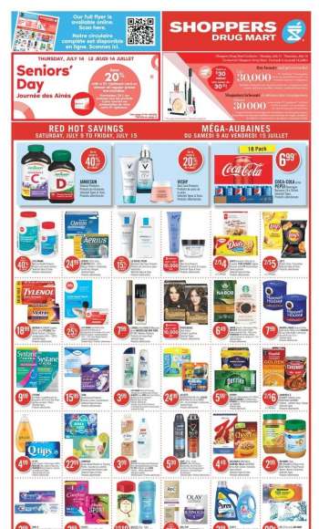 Shoppers Drug Mart Flyer - July 09, 2022 - July 15, 2022.