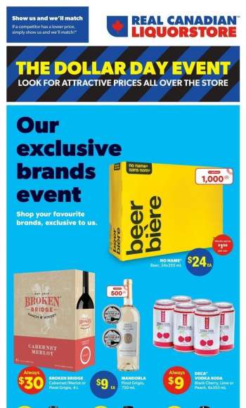 Real Canadian Liquorstore Flyer - July 06, 2022 - July 10, 2022.