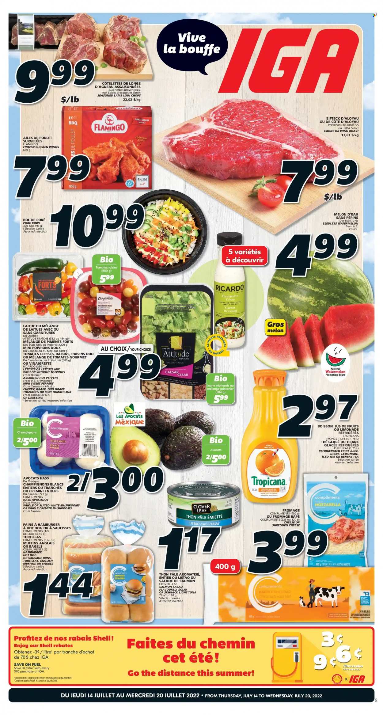 IGA flyer - July 14, 2022 - July 20, 2022. Page 1