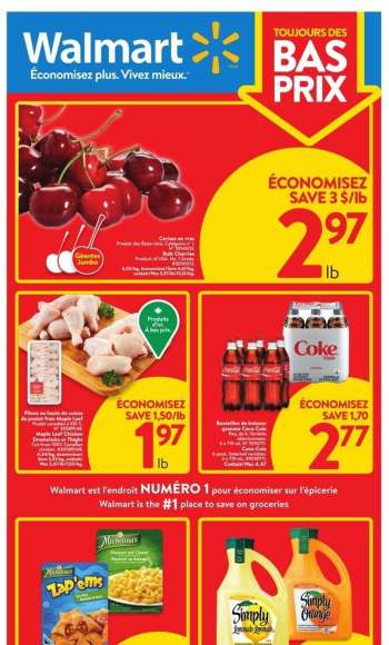 Circulaire Walmart - 14 Juillet 2022 - 20 Juillet 2022.