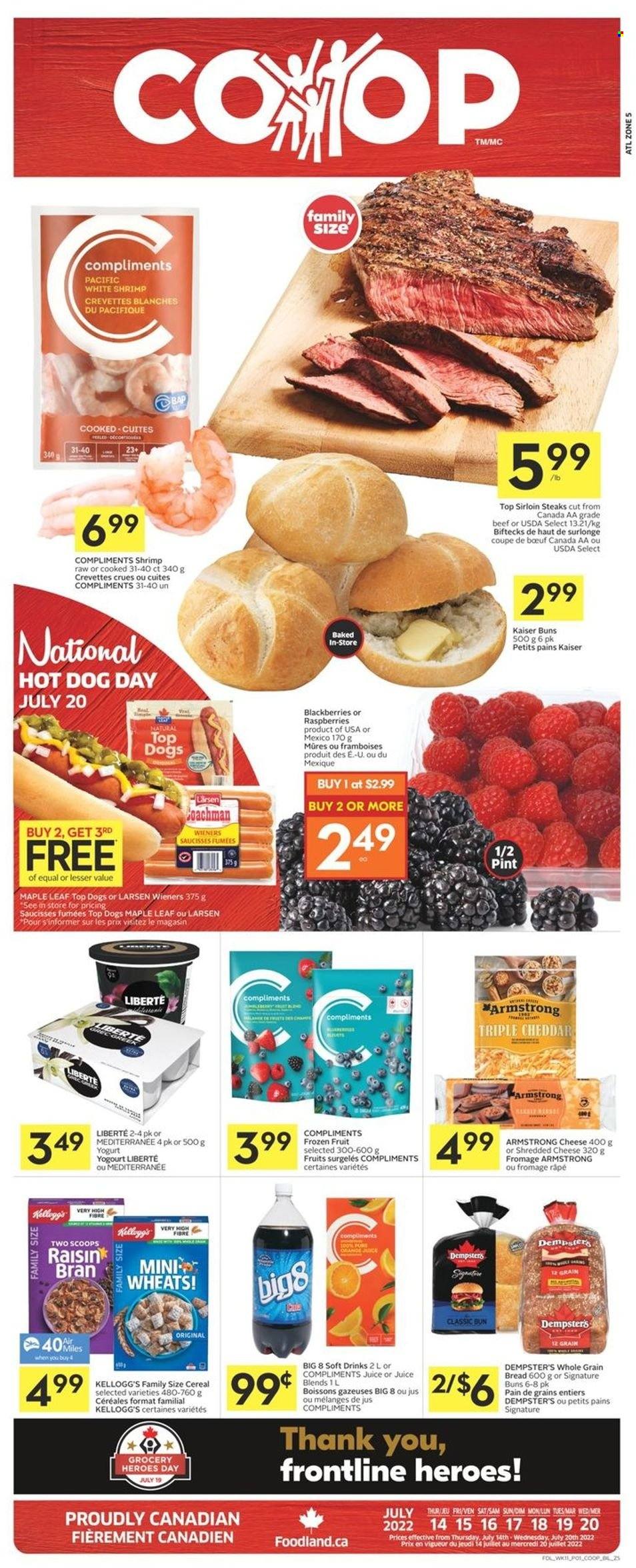 Co-op flyer - July 14, 2022 - July 20, 2022. Page 1