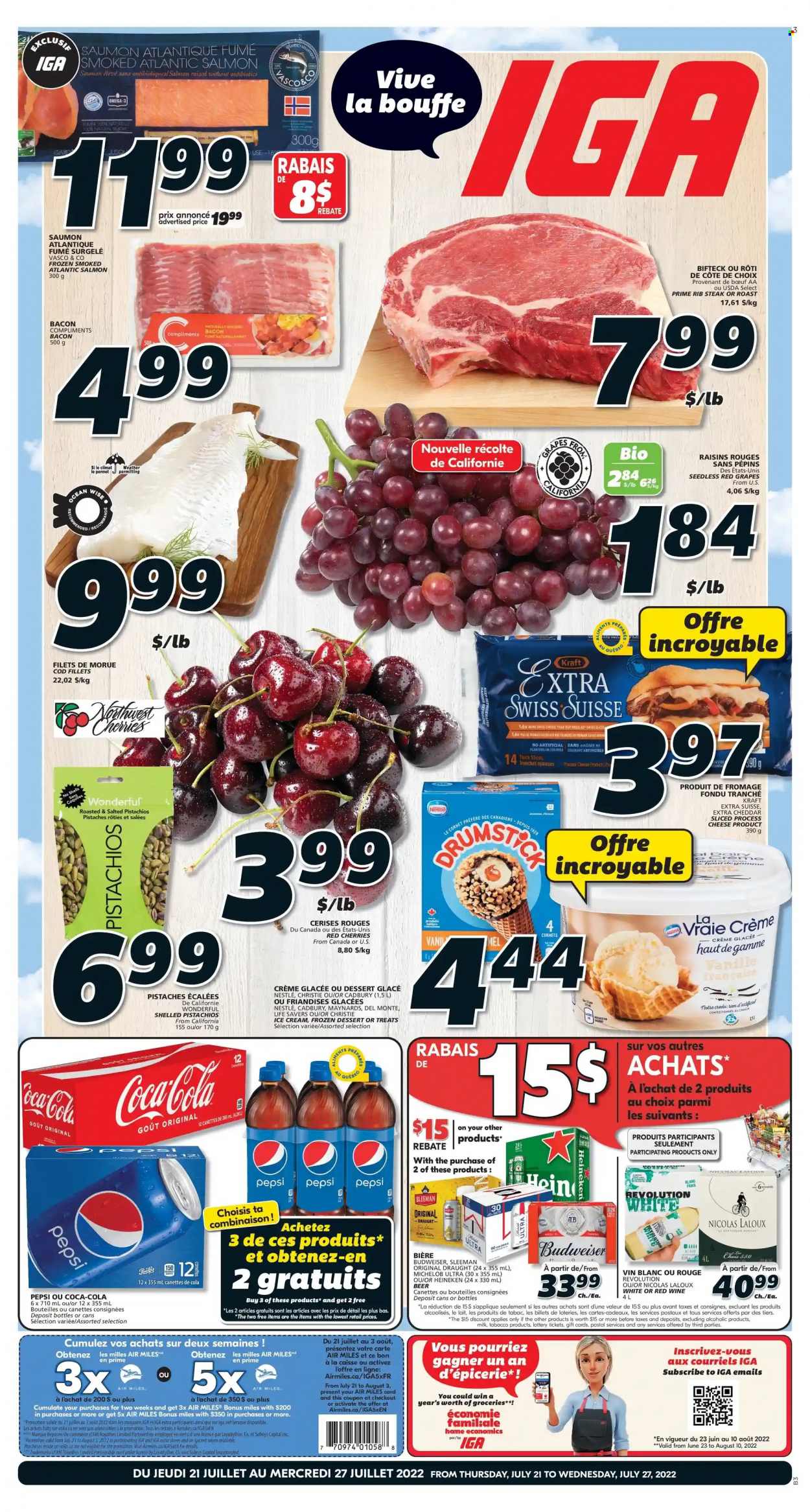 IGA flyer - July 21, 2022 - July 27, 2022. Page 1