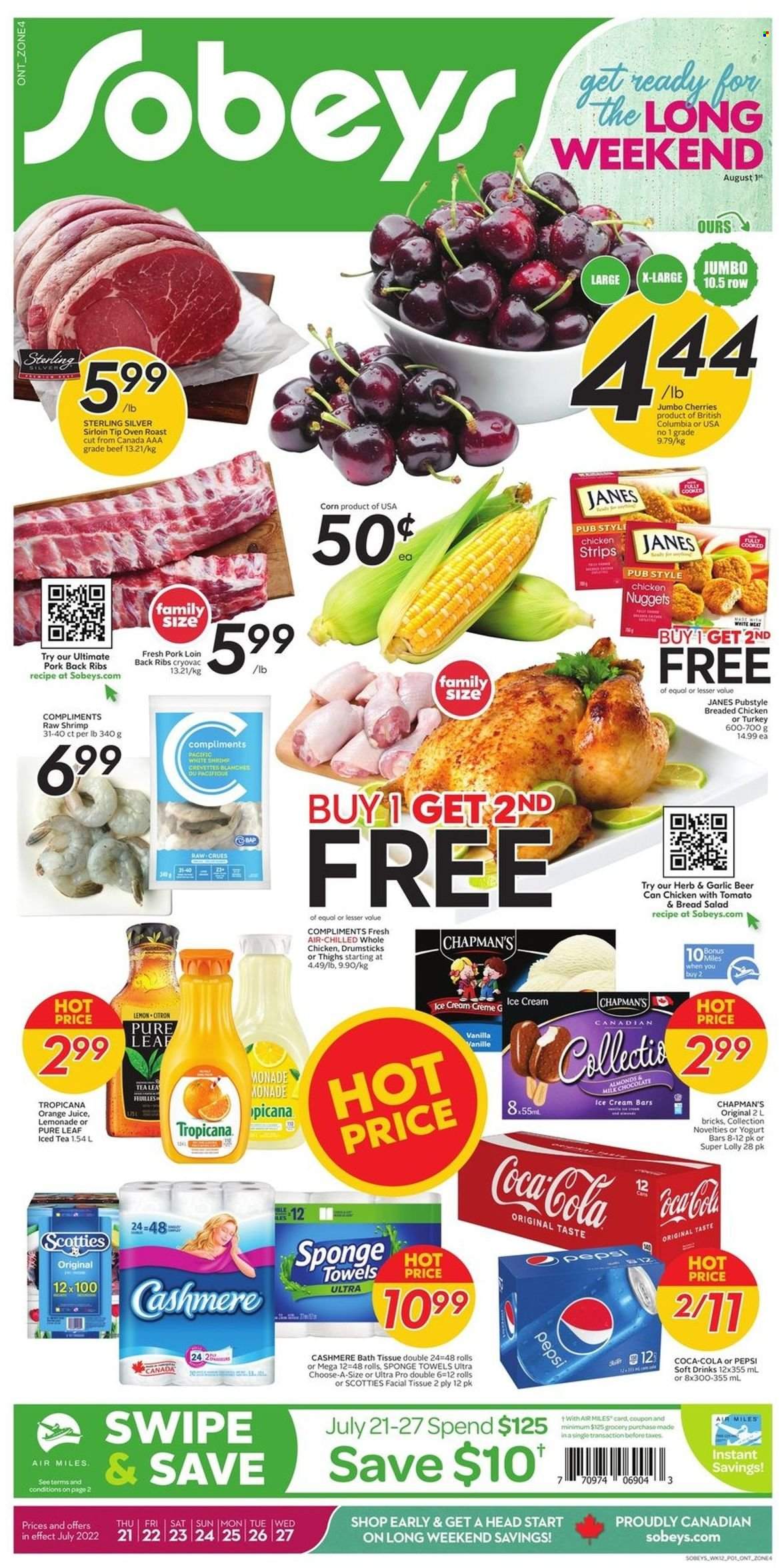 Sobeys flyer - July 21, 2022 - July 27, 2022. Page 1