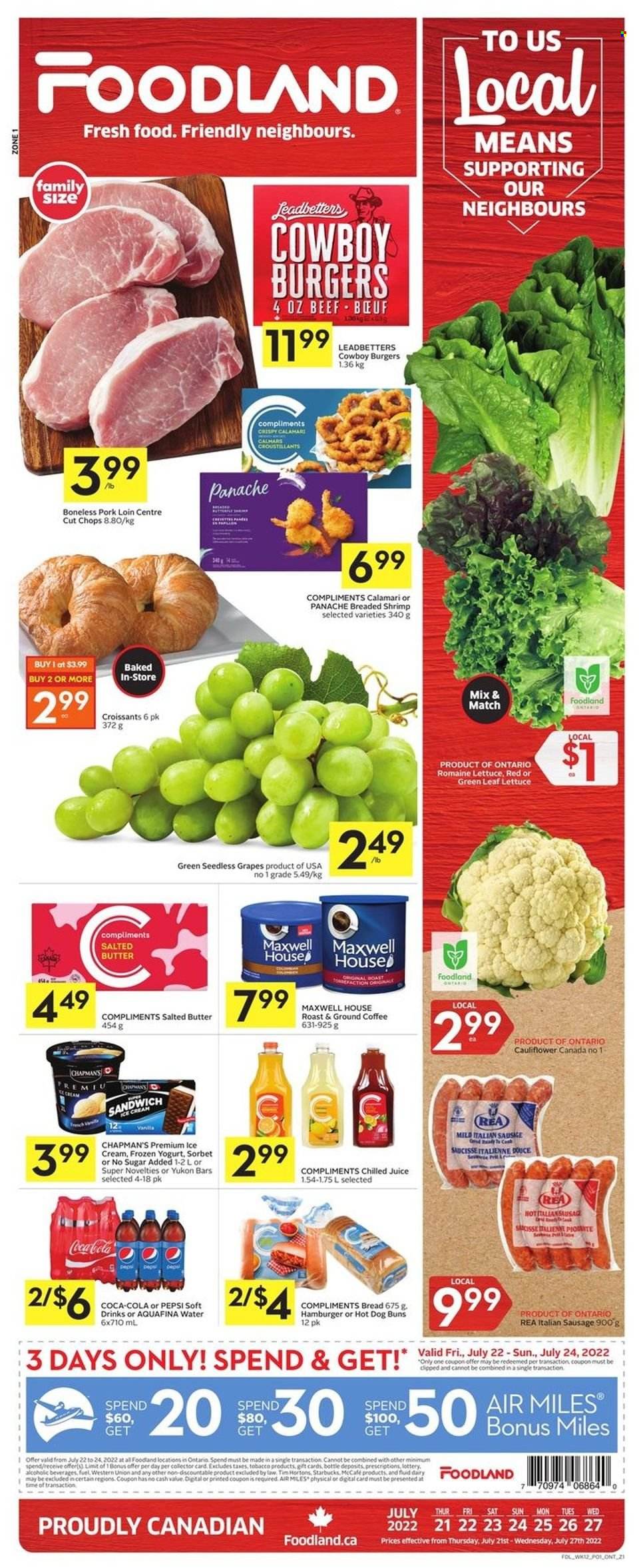 Foodland flyer - July 21, 2022 - July 27, 2022. Page 1