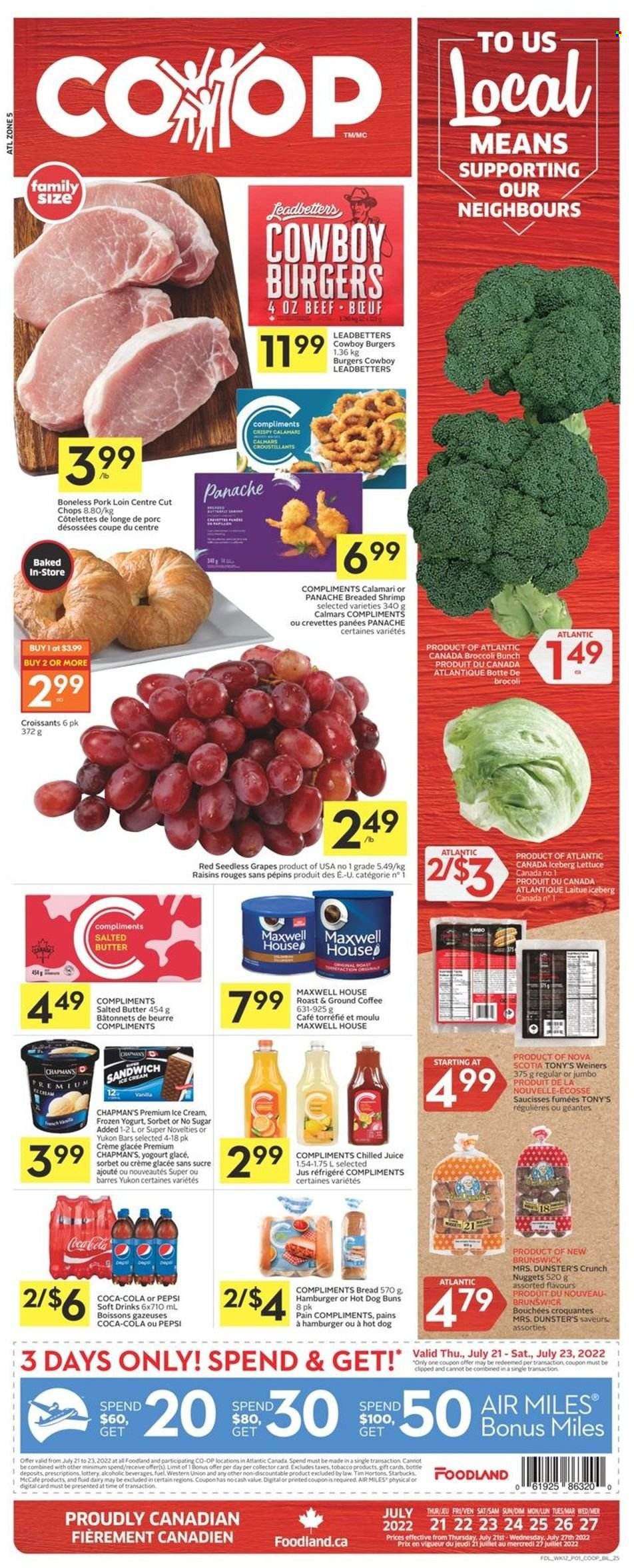Co-op flyer - July 21, 2022 - July 27, 2022. Page 1