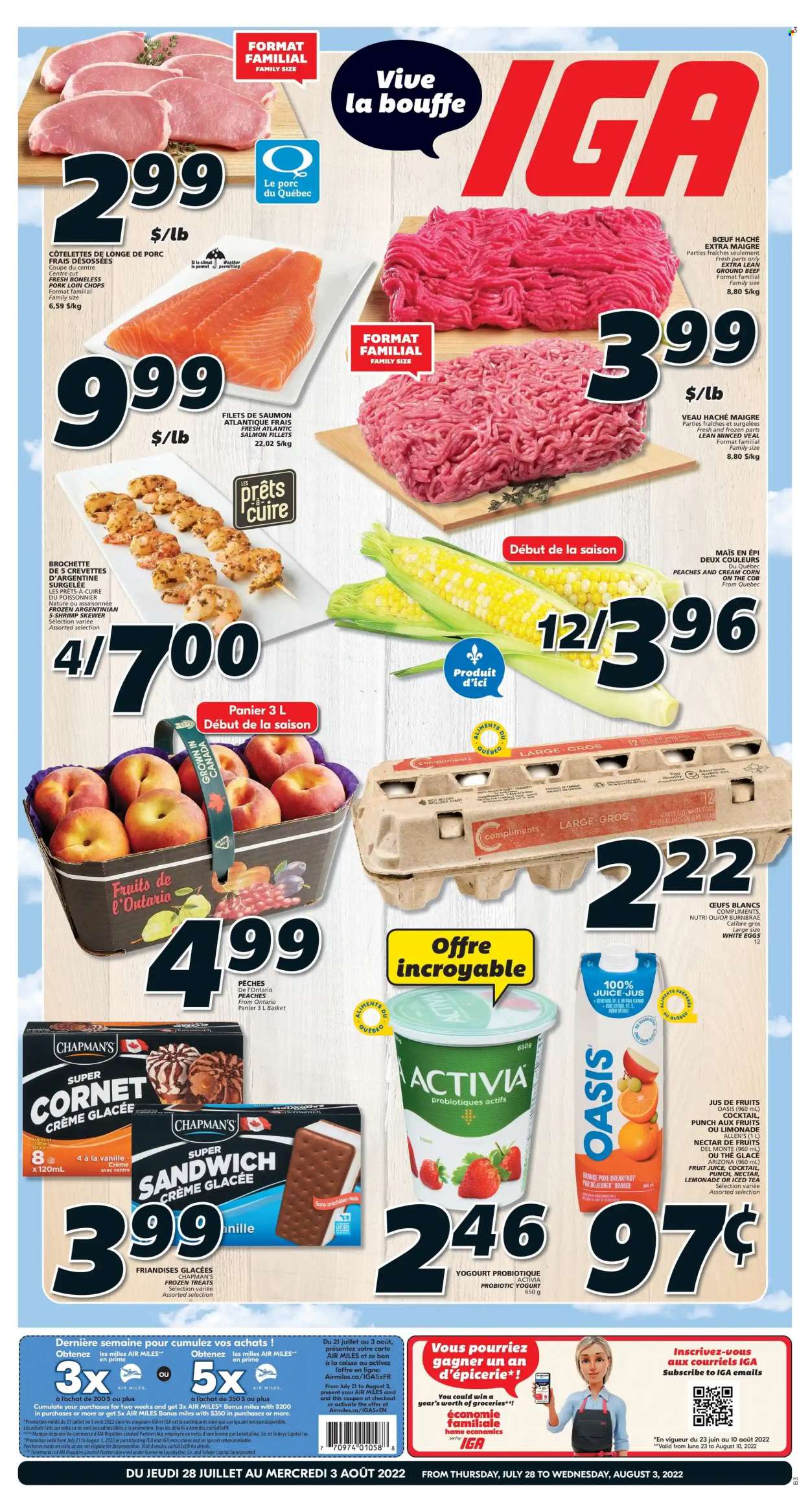IGA flyer - July 28, 2022 - August 03, 2022. Page 1